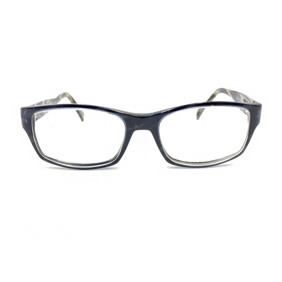 Prada VPR 06O EAR-1O1 Blue Brown Rectangle Eyeglasses Frames 53-17 145 Italy - Picture 6 of 12